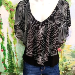 Butterfly sleeve blouse